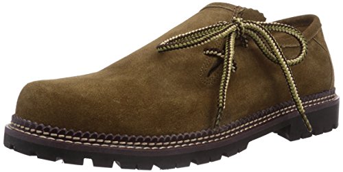 TrachtenRebell Sepp, Herren Oxford Schnürhalbschuhe, Braun (Altgold), 44 EU