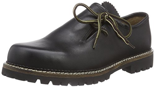 Stockerpoint Schuh 1224, Unisex-Erwachsene Derby Schnürhalbschuhe, Schwarz (Nappa), 43 EU